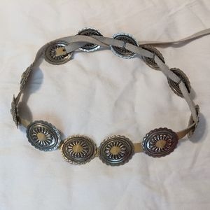 Small Silver Concha Belt